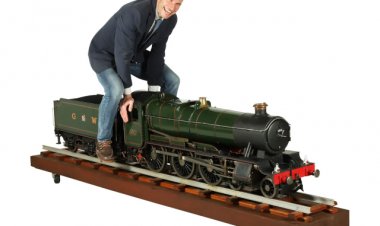 A 7 1/4 Inch Gauge Model Steam Engine of The Great Western Railway 4-6-0 Locomotive and Tender Brings $15,340 at Auction