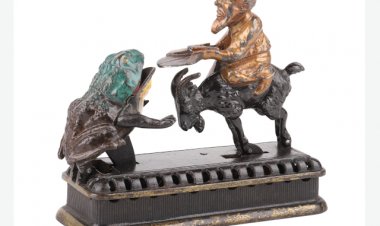 Rare Early Phonographs, Vintage Jukeboxes, Mechanical Banks all do well in Miller & Miller Auction