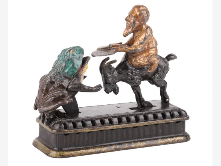 Rare Early Phonographs, Vintage Jukeboxes, Mechanical Banks all do well in Miller & Miller Auction