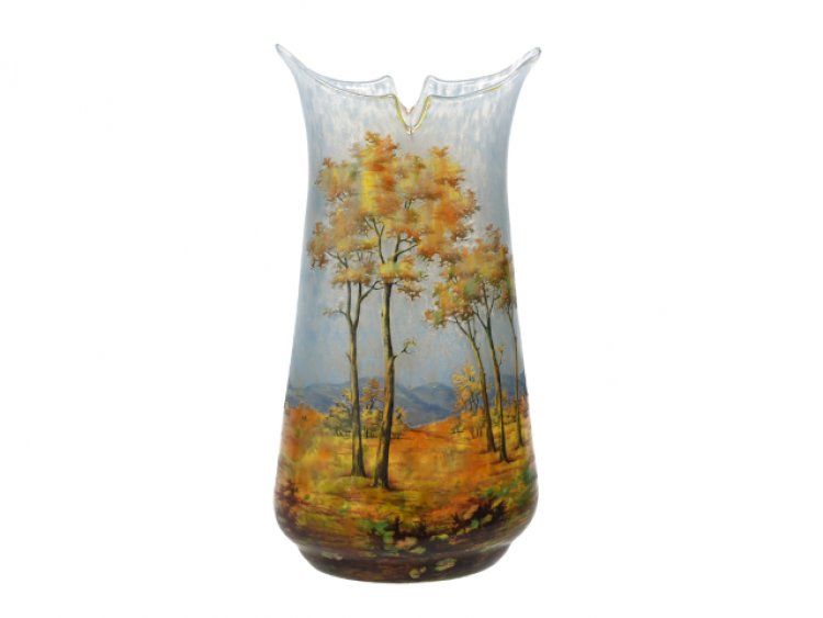 A Galle Lamp and A Galle Vase Combine for $133,750 in Part 1 of Ron Blessing, held by Woody Auction