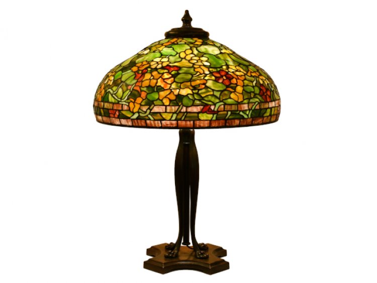 A Tiffany Studios Nasturtium Table Lamp will Headline The Part 2 Auction of The Ron Blessing Collection on March 18th