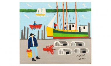 Maud Lewis 'Lobsterman' Painting Once Traded for A Tie Tack Fetches more than $50,000 at Auction