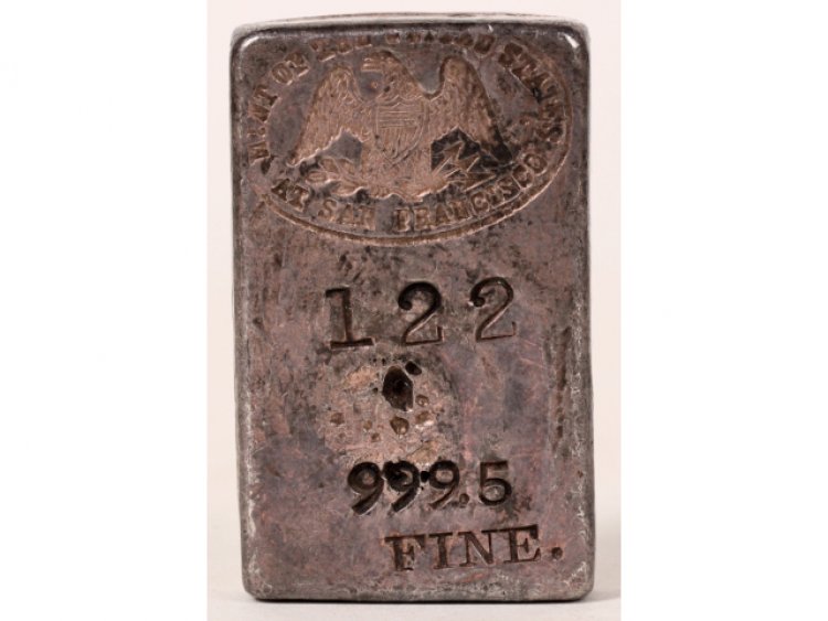 Two San Francisco Mint Silver Ingots from The 1930s/'40s Combine $10,001 in Holabird's Auction
