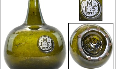Glass Works Auctions' October 27 Online Auction featured Antique Bottles, Historical Flasks, Early American Blown Glass